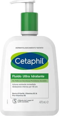 Produktbild von Cetaphil Ultra Moisturizing Fluid Face and Body Cream for Skin with Persistent and Sensitive Dryness 470ml