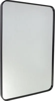 Produktbild von Fragix Boston Spiegel Rechteckig - Schwarz - Metallrahmen - 90x60