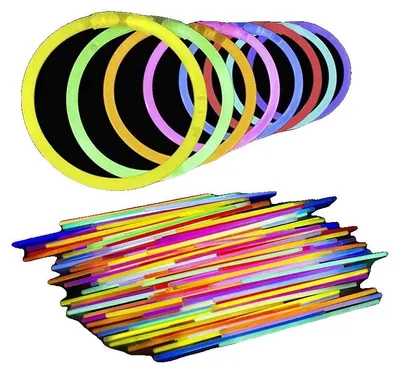 Immagine prodotto di Bastoncini luminosi, 100 pezzi, impermeabili e atossici, 100 pezzi, colori casuali