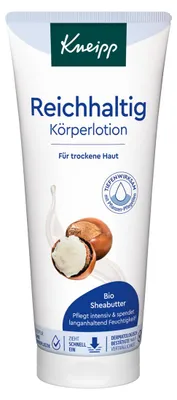 Produktbild von Kneipp Reichhaltig Körperlotion für trockene Haut mit Bio Sheabutter 200ml