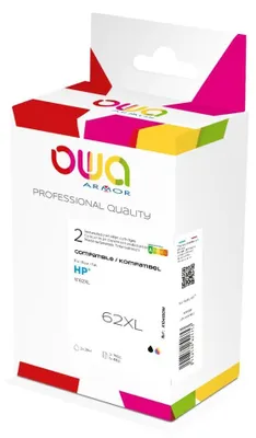 Obrázek produktu pro Armor K10410OW, Vysoká (XL) výtěžnost, Černá, Azurová, Purpurová, Žlutá, 21 ml, 21 ml, 4 kusů, Balení více kusů