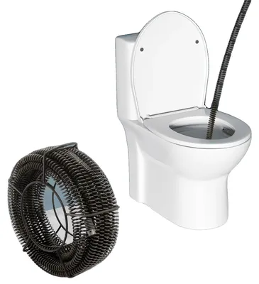 Imagen del producto de Kit de espiral para limpieza de tuberías, fabricado en acero de manganeso-silicio de larga duración, compatible con el modelo 150, de 22 mm