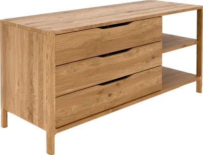 Produktbild von Sideboard in Wildeiche massiv geölt, montiert, THORNBURY-165