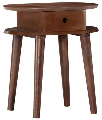 Immagine prodotto di Comodino in legno di acacia massello - 50x35x55 cm - Compatto e resistente