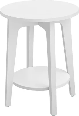 Produktbild von Songmics Beistelltisch moderner Stil mit Ablage Weiss
