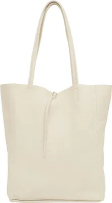 Immagine prodotto di Borsa in pelle Vera Pelle Ecru - Robusta e capiente