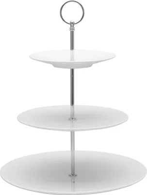Produktbild von CreaTable, 12299, Universal Weiss, Etagere 3-tlg, Porzellan