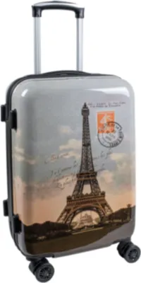 Produktbild von Handgepäck Reisekoffer Paris Hartschalentrolley Eifelturm Rollen Trolley Bowatex