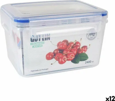 Obrázek produktu pro Obědový box hermetický Quttin L&F obdélníkový 20 x 15 x 12 cm (12 kusů)