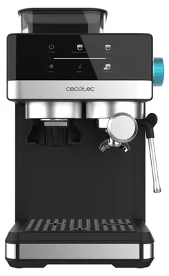 Produktbild von Cecotec Power Espresso 20 Grind, Espressomaschine, 1,7 l, Gemahlener Kaffee, Eingebautes Mahlwerk, 1350 W, Schwarz, Edelstahl