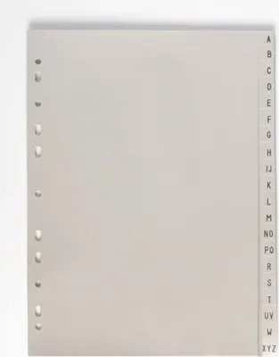 Image de Karton P+P Shredder A4, A-Z PP 120my 7-429
