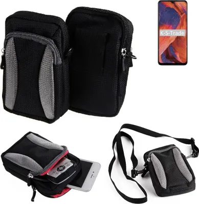 Produktbild von K-S-Trade Holster Schutz Hülle kompatibel mit Nokia 3.4 Handy Hülle Gürteltasche Umhängetasche mit Zusatzfach schwarz
