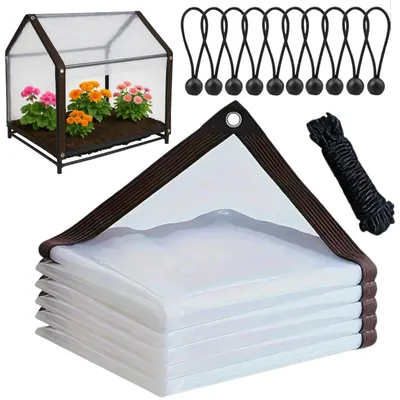 Produktbild von Transparente Abdeckplane 2 x 3 m, 210 g/m²