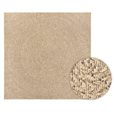 Obrázek produktu pro Koberec ZIZUR 120 x 120 cm jutový vzhled interiér i exteriér