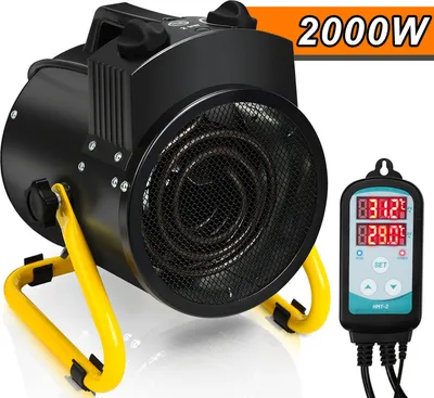 Produktbild von TolleTour Gewächshausheizung 2000W mit Temperaturregler für Heizung von Gartenhäusern