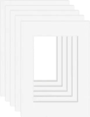 Produktbild von DEHA Design Passepartout (5er SET) 13x18 cm für Bilder im Format 9x13, Hellweiß