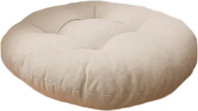 Produktbild von Verdickte weiche Tatami runder Stuhlbodenboden Balkon Sitzkissen Kissen Matte Hausversorgung-Beige