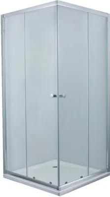 Produktbild von Primaster Eckdusche Easy-5 Schiebetür 80 x 80 cm Klarglas chrom