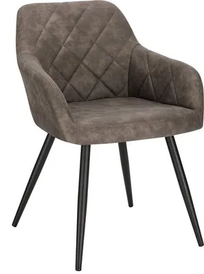 Produktbild von r Sessel - Samt-Sessel - Sessel - r Esszimmerstuhl - Stoff - Loungesessel - Grau