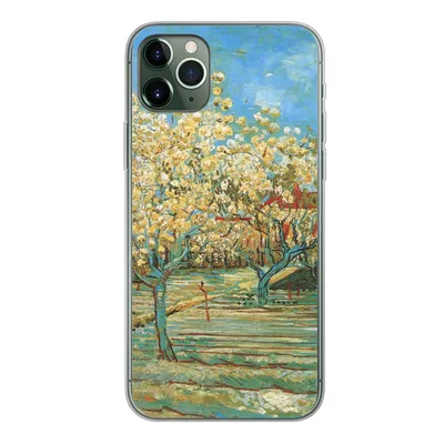 Produktbild von MuchoWow® Handyhülle Schutzhülle Hülle für iPhone 11 Pro Max Blühender Obstgarten - Vincent van Gogh Silikon Softcase Handy Hülle - Schutz