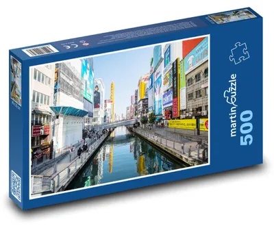 Produktbild von Puzzle 500 Blick auf Dotonbori, Osaka - martinpuzzle