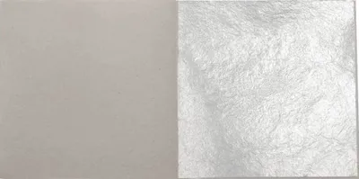 Produktbild von 50 Blatt Echtes Blattsilber 6 cm x 6 cm Echt Silber 925 zum Versilbern & Basteln