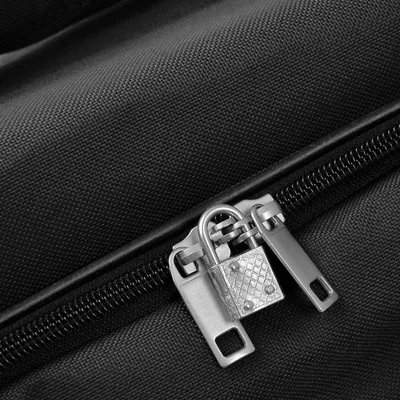 Image de Sac de voyage à roulettes, noir, 160 L, poignée télescopique