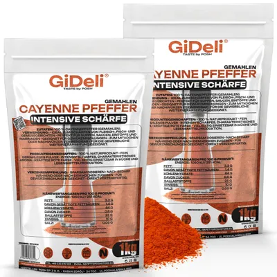 Immagine prodotto di Peperoncino in polvere, 2 kg. Polvere di peperoncino, piccante e saporita, ideale per carne, pesce e piatti in generale. Marca: GiDeli
