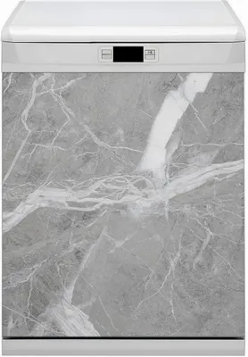 Produktbild von Magnet Folie für Geschirrspüler Küche Magnetmatte 60x80 cm  Dekor Geschirrspüle  - Grauer Marmor