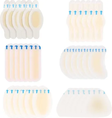 Produktbild von 36 Stück Blasenpflaster, Blister Pads Gel Pflaster für Blase Fuß Schutz, Unsichtbare und Wasserdicht Hydrokolloid Patch, Verhindert Schmerzen durch Blasen an Fersen, Zehen und Füßen (36pcs)