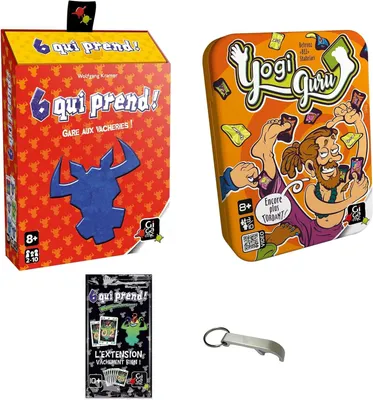 Productafbeelding van Set met 2 spelen - 6 Wie neemt + verlenging goed + yogi + 1 Yoyo Blumie