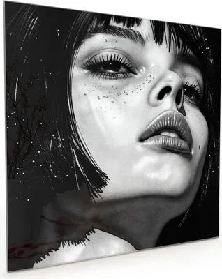 Produktbild von Küchenrückwand Spritzschutz Glas mit Motiv Mystischer Blick 40 x 40 cm