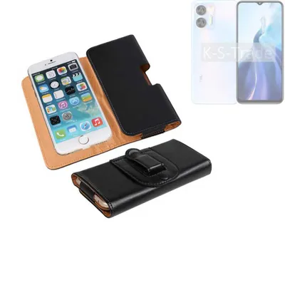Produktbild von K-S-Trade Schützhülle Handyhülle kompatibel mit Oukitel C36 Holster Gürtel Tasche Schutzhülle Handy-Tasche Smartphone Case Seitentasche schwarz