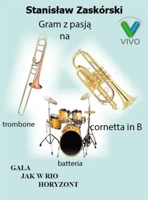 Productafbeelding van Gram z pasją na trombone cornetta in B batteria - Stanisław Zaskórski