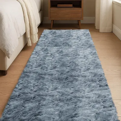 Image de Tapis de couloir en velours, lavable, antidérapant, 60x180 cm, gris