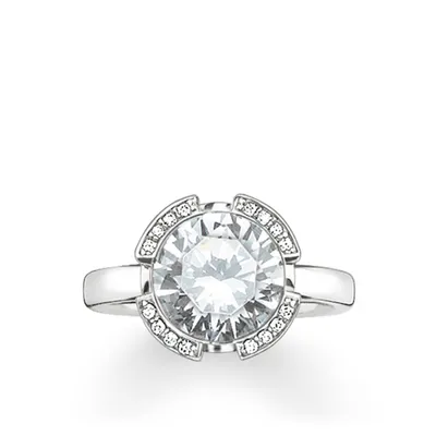 Produktbild von Thomas Sabo Damen Fingerring 925 Silber Silber TR2038-051-14, Ringgroesse:52 (16.6)