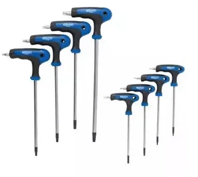 Produktbild von KS Tools 151.8165, L-Torx-Schlüssel, Metallisch, Chrom-Vanadium-Stahl, 700 g, 8 Stück(e)