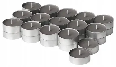 Produktbild von IKEA Enstaka Duft-Teelichter Paraffin 30 Stück Lagerfeuer