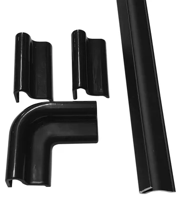 Produktbild von Polysan ALTIS BLACK Überlaufschiene 1000 mm mit Endkappen