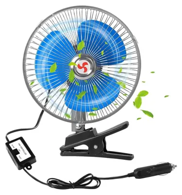 Produktbild von 12V 20 cm (8 Zoll) Autolüfter mit Clip-Klammer