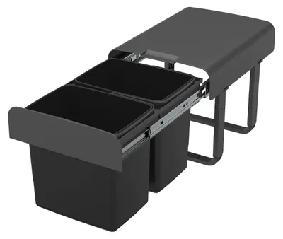 Produktbild von Ekotech Abfallsammler EKKO.22 oriongrau 2x 15 Liter