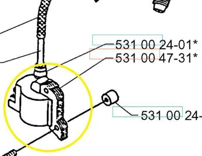 Obrázok produktu pre Modul zapaľovania 132R Husqvarna 531004731