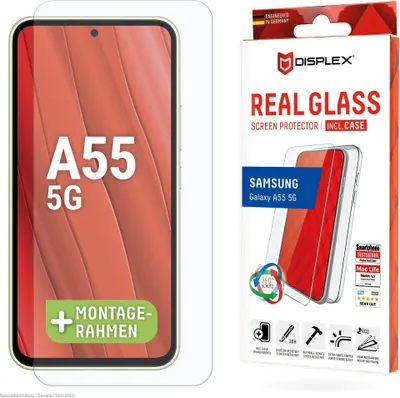 Produktbild von Displex Panzerglas + Schutzhülle für Samsung Galaxy A55 5G