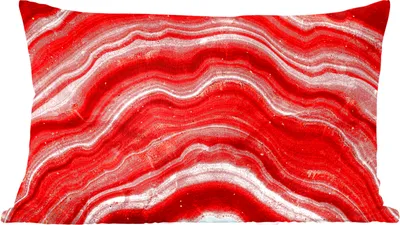 Produktbild von MuchoWow® Zierkissen Sofakissen Wohnzimmer Dekokissen 50x30 cm Achat - Rot - Edelstein - Abstrakt - Wohnzimmerdekoration - Polster mit Photo