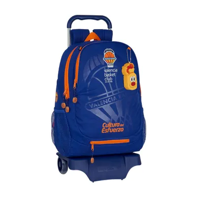 Produktbild von Safta Blau Orange Schulrucksack mit Rädern 905 Safta Blau Orange 32 x 44 x 16 cm