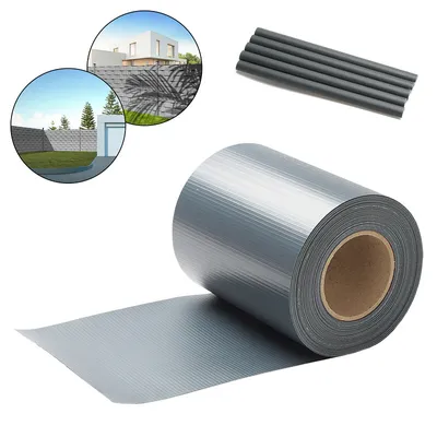 Immagine prodotto di Strisce per la privacy Varie rete metallica doppia Foglio per recinzione in PVC Recinzione da giardino Braccio riflettente con clip 8 rotoli á 70m x 19cm Antracite