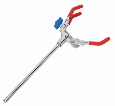 Image de Pince de laboratoire en métal avec revêtement antidérapant