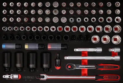 Produktbild von KS Tools 811.1095, Steckschlüssel-Satz, 95 Kopf/Köpfe, 11,9 kg