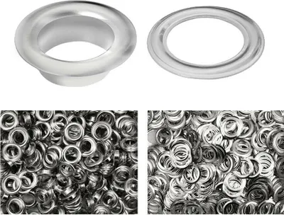 Produktbild von 1000x Ösen Rundösen Planenösen Öse vernickelt Persenning Ösenpresse Metallöse 5mm