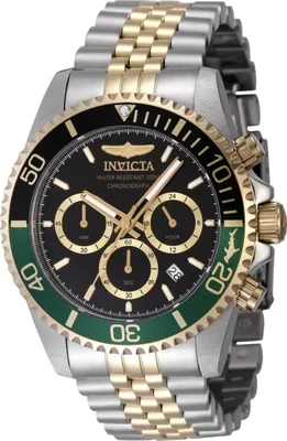 Obrázok produktu pre Invicta Pro Diver 48116 Pánske Hodinky - Quartz Hnutie - Nerezová Oceľ s Čiernym Ciferníkom - 43 mm